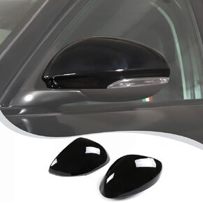 LLKUANG Car Rearview Mirror Cap Decoration Cover for Alfa Romeo Giulia 2017 2018 2019 2020 (Carbon Fiber Style)