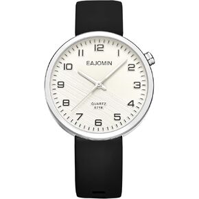 Waterproof Analog Women's Watch for Nurses, Nursing, Lady,Students,with Easy Read Dial,Second Hand Soft Silicone Band Quartz Female Dress Wrist Watches