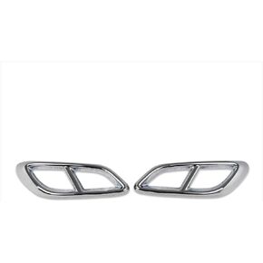 For Mercedes-Benz E-Class W214 E200 E300 E450 2023 2024 Exhaust Muffler Pipe Tip Modling Cover Trims (Piano Black)
