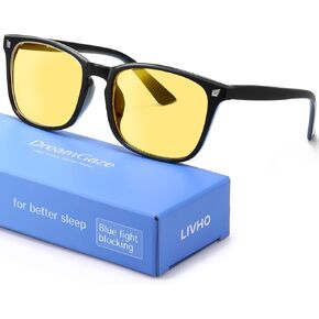 DreamGaze 99.9% Blue Light Blocking Glasses for Better Sleep - Anti Blue Light Glasses Men - Premium Computer Gaming Glasses