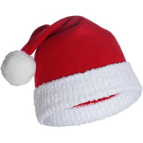 سانتا قبعة عيد الميلاد قبعة حمراء محبوكة لزي حفلة عيد الميلاد in Kuwait