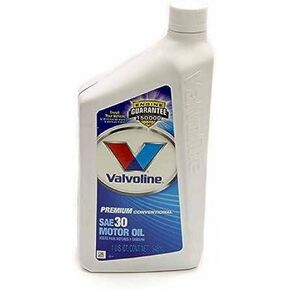 Valvoline Motor Oil, 30W, Conventional, 1 qt Bottle, Each