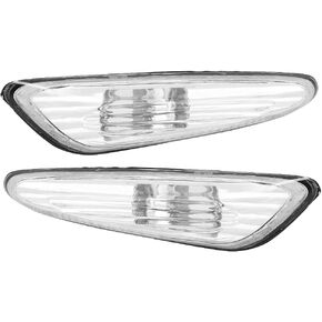Turn Side Marker Lamp Cover, 2PCS, Fits for E46 325i 325xi 330i 330xi 2002-2005 (Transparent)
