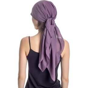 Square Head Scarves, Large Chemo Head Scarf for Hair Loss, Alopecia, Full Headcover