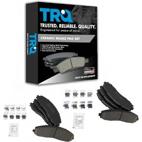 TRQ Front & Rear Brake Pads Ceramic Compatible with 2013-2020 Ford F-250 Super Duty F-350 Super Duty 2013-2016 F-450 Super Duty