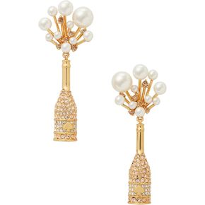 kate spade new york Cheers to That Drop Earrings, Champagne & Gold Color
