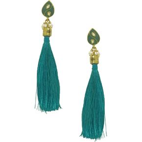 STORE INDYA Antique Ethnic Chandbali Drop Dangle Bollywood Fashion Earring (Blue) | Diwali Accessories | Fashion earrings