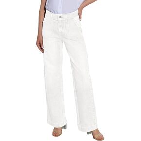 Necooer Womens Wide Leg Jeans Trendy Baggy Stretchy Boyfriend Jeans Casual Stretch Straight Leg Denim Pants