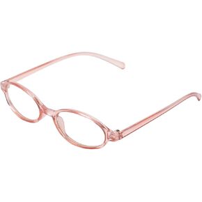 Retro Oval Fashion Glasses Y2K Eyewear Fake Clear for Women Cosplay Glasses Gradient Green & Pink Color