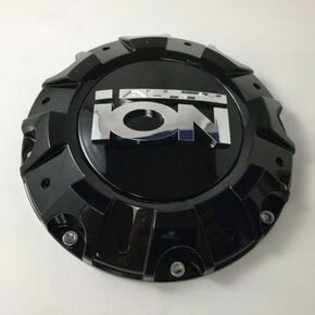 Ion 187 Bolt On Wheel Center Cap Gloss Black C10187B C824401B C10194028B 8.375"