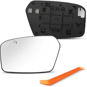 Passenger Side Mirror Replacement for 2006 2007 2008 2009 2010 Ford Fusion, Right Side Mirror Glass Power Heated with Backing Plate