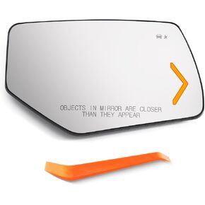 Right Passenger Side Mirror Replacement for 2015-2020 Cadillac Escalade, Chevrolet Suburban, Tahoe, GMC Yukon - Mirror Glass with Blind Spot Indicator and Turn Signal