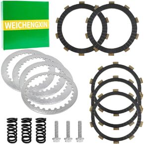 Pemium Clutch Friction Disc Plates For Kawasaki Ninja 400 EX400 ABS SE ABS KRT Edition 20018-2023#13089-0042 13088-0592 13088-0593 13089-0043 92145-1789 92154-0997