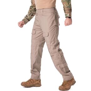 TRGPSG Men's Hiking Pants, Ripstop Camo Cargo Pants, Multi-Pocket Casual Work Pants