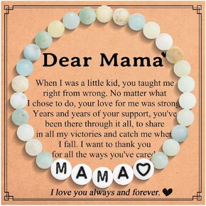 Gifts for Mom Mama Grandma Grammy Granny Gigi Mimi Nonna, Beaded Bracelets Birthday Mothers Day Christmas Jewelry Gifts for Women