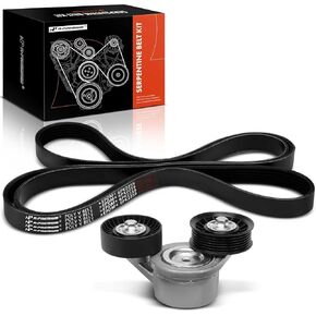 A-Premium Engine Serpentine Belt Drive Kit with Tensioner Compatible with Ram & Jeep & Dodge & Chrysler Cars - 1500, Dakota, Grand Cherokee, Commander, Ram 1500, Ram 2500, Durango, Aspen