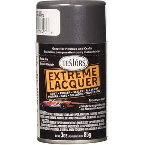 Testors 1849MT 3 oz. Lacquer Spray Gloss Paint, Graphite Dust