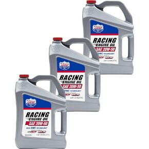 Lucas Oil 10621 SAE 20W-50 Racing Engine Oil - 5 Quart (Pack of 3)