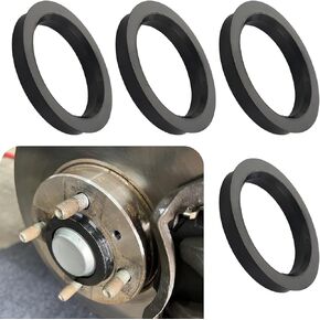 4 PCS Car Wheel Hub Center Ring, 73.1mm-60.1mm Plastic Reducer Ring Adapter Ring, Fill Gaps to Eliminate Vibration Wheel Modification Accessories, Universal for Most Cars Trucks (Black)