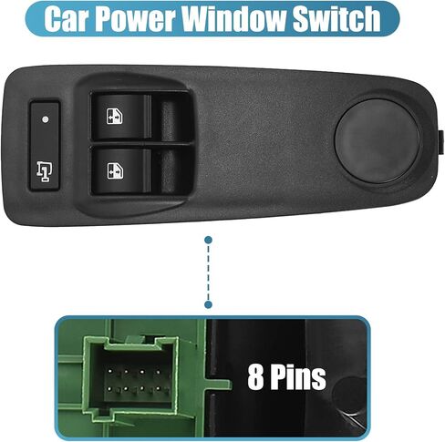 X AUTOHAUX الجبهة سائق الجانب مفتاح كهرباء رئيسي للنافذة ل Ram ProMaster 1500 2500 3500 2014-2017 استبدال 1ZP75JXWAC in Saudi Arabia