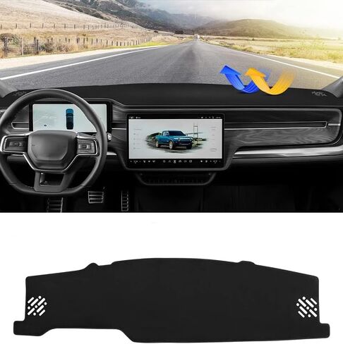 Cartist Dash Cover Compatible with 2022 2023 2024 2025 Rivian R1T Dashboard Cover Mat for rivian r1t Accessories Non-Slip Carpet Sunshield Anti-Glare (Polyester Material) in Saudi Arabia
