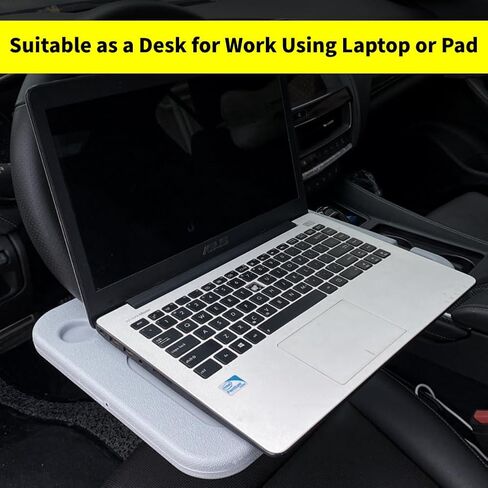 Steering Wheel Tray, Lightweight Food Drink Table for Car, Hook on Car Steer Wheel Table Tray Fit for Most Vehicles in Saudi Arabia
