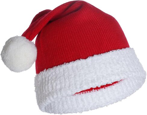سانتا قبعة عيد الميلاد قبعة حمراء محبوكة لزي حفلة عيد الميلاد in Kuwait