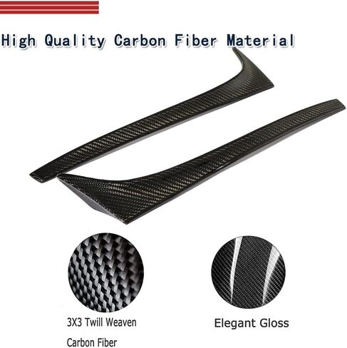 2PCS Side Roof Spoilers for Volkswagen VW Golf 7 MK7 7.5 2014-2018 Rear Wing Side Roof Spoiler Lip Window Decoration Deflectors Golf 7 Accessories Non for GTI R in Kuwait