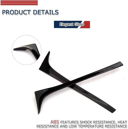 2PCS Side Roof Spoilers for Volkswagen VW Golf 7 MK7 7.5 2014-2018 Rear Wing Side Roof Spoiler Lip Window Decoration Deflectors Golf 7 Accessories Non for GTI R in Kuwait