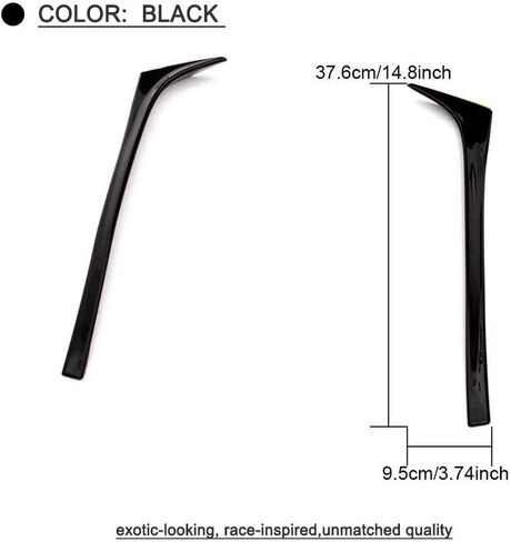 2PCS Side Roof Spoilers for Volkswagen VW Golf 7 MK7 7.5 2014-2018 Rear Wing Side Roof Spoiler Lip Window Decoration Deflectors Golf 7 Accessories Non for GTI R in Kuwait