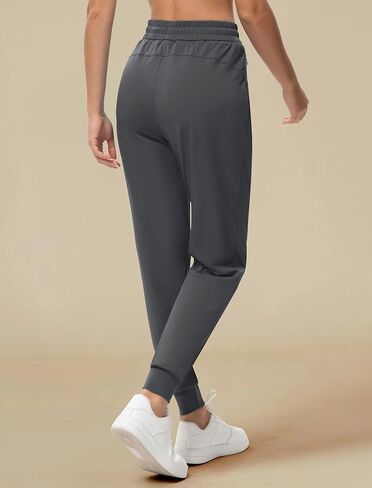 Women's Joggers Pants with Zipper Pockets High Waisted Athletic Drawstring Sweatpants for Lounge Workout Jogging 2024 in Kuwait
