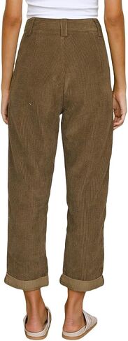 ZAFUL Women's Corduroy Casual Jogger Sweatpants with Pockets Relaxed Straight Fit in Saudi Arabia