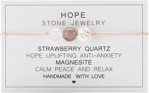 Healing Chakra Amethyst Crystal Beaded Bracelet with Wish Card Adjustable Spiritual Anxiety Relief Reiki Stone Braide String Bracelet for Women Yoga Meditation Jewelry Gifts in Kuwait