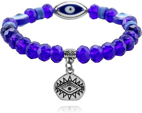 Blue Friendship Bracelet for Women Blue Devil's Eye Bracelet Fashion Charms Blue Bracelet Stretch Woven Blue Friendship Bracelet Blue Friendship Bracelets Beaded Bracelets for Women in Saudi Arabia
