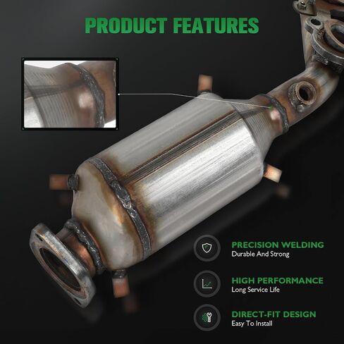 محول حفاز خلفي SCITOO 16693 مناسب لسيارة Toyota For Sienna 2011-2016,3.5L، متوافق مع EPA in Saudi Arabia