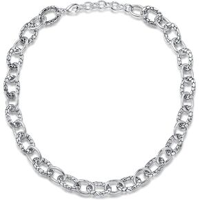 UNY JEWEL Jewelry Make a Statement with Multi Dots Oval Link Chain Necklace Designer Brand Inspired Women