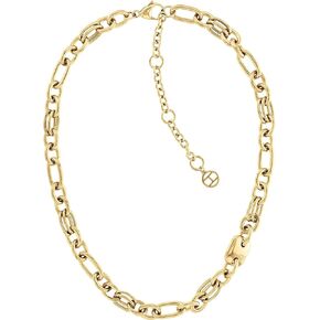 Tommy Hilfiger Women’s Gold Plated Necklace|Classic Elegance|Easy to Dress Up or Keep it Casual|(Model: 2780784)