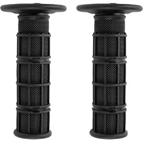 BlueStars 7/8" Motorcycle Hand Grips 22mm Left 24mm Right - Fit for Dirt Bike Motorcycle ATV from Honda Yamaha Taotao Suzuki Kawasaki - Nonslip Comfortable Durable Rubber
