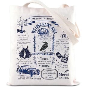 ENSIANTH Raven Inspired Gift We Love Rainy Day Shoulder Bag Morally Grey Book Club Gift Dark Romance Bookish Shoulder Bag