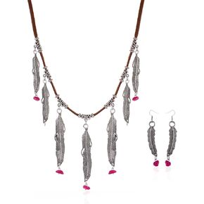 Montana West Wrangler Western Jewelry Set for Women Cowgirl Retro Concho Pendant Necklace Earring