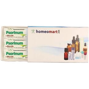 Psorinum Homeopathy Pellets (Pills) in 6C Potency, Pack of 3