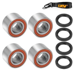 LKV Wheel Bearings Replacement for Can-Am Defender/Commander/Maverick/Outlander/Renegade OEM# 293350040 705400088 293350118, Front Wheel Shaft Seal Replaces OEM# 293250246