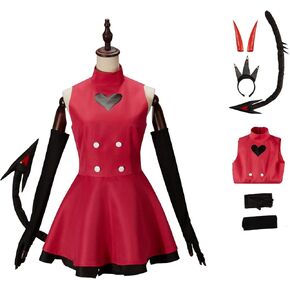 MIAOCOS Demon Hotel Charlie Luck Morning Cosplay Costume Dress Full Set Halloween Party Role Play Show