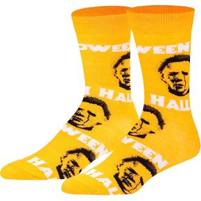 Crazy Socks, Halloween 2, Slasher 80's Movie, Men's Novelty Crew Socks