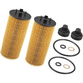 ACROPIX 2 Pcs Engine Oil Filter Replacement 11428570590 11428575210 Oil Fuel Filter for Mini Cooper 2014-2022 Car Parts