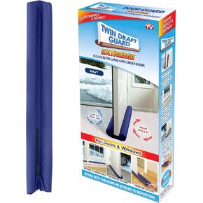 Extreme, Original Door Draft Stopper, Single, Burgundy Year-Round Insulator, Trademarked and Patented Under Door Draft Stopper