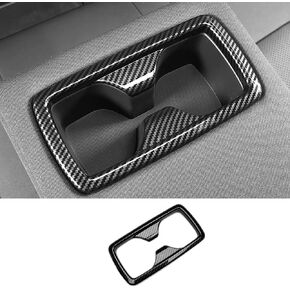 ERIDANUS Auto Accessories Fit for RAV4 2024 2023 2022 2021 2020 2019 Rear Seat Cup Holder Frame Cover Trim (Peach Wood Style) ABS 1 PC