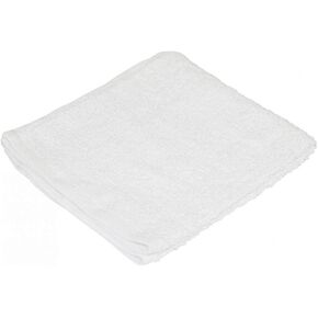 Carrand 45054 14" x 17" Cotton Terry Detailing Towel (4-Pack) , White