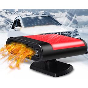 MACHSWON Car Heater, 12V Portable Car Heater, Car Heater That Plugs into Cigarette Lighter, Defroster for Car Windshield, 2 in 1 Heating & Cooling Fast Heating Defrost Defogger with Suction Holder