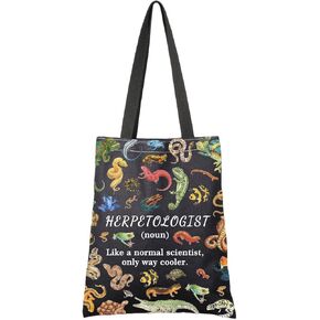 G2TUP Reptile Lover Gift Herpetologist Tote Bag Herpetology Handbag Reptile Keeper Souvenirs Gift Reptile Pet Gift